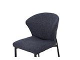 SalesFever® Esszimmerstuhl 2er Set mit Strukturstoff in Baumwolloptik Anthrazit Hygge 369005 Miniaturansicht - 5