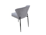 SalesFever® Esszimmerstuhl 2er Set mit Strukturstoff in Baumwolloptik Grau Hygge 369012 Miniaturansicht - 4