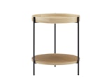SalesFever® Beistelltisch rund Ø 44 cm mit 2 Ablageflächen Natur Ivy 367513 Miniaturansicht - 1