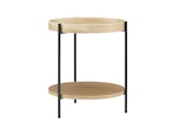 SalesFever® Beistelltisch rund Ø 44 cm mit 2 Ablageflächen Natur Ivy 367513 Miniaturansicht - 2