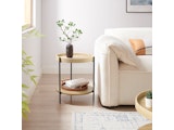 SalesFever® Beistelltisch rund Ø 44 cm mit 2 Ablageflächen Natur Ivy 367513 Miniaturansicht - 4
