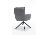 SalesFever® Armlehnstuhl mit 360° Drehfunktion aus Strukturstoff Anthrazit Linus 367728 Miniaturansicht - 5