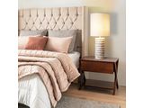 SalesFever® Tischleuchte mit Marmor-Standfuß 65 cm Lampenschirm Leinen Beige Mavie 367438 Miniaturansicht - 11