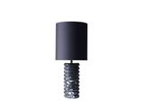 SalesFever® Tischleuchte mit Marmor-Standfuß 65 cm Lampenschirm Baumwolle Schwarz Mavie 367445 Miniaturansicht - 2