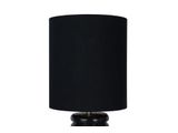SalesFever® Tischleuchte mit Marmor-Standfuß 65 cm Lampenschirm Baumwolle Schwarz Mavie 367445 Miniaturansicht - 4