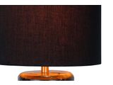 SalesFever® Tischleuchte mit Marmor-Standfuß 65 cm Lampenschirm Baumwolle Schwarz Mavie 367445 Miniaturansicht - 9