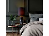 SalesFever® Tischleuchte mit Marmor-Standfuß 65 cm Lampenschirm Baumwolle Schwarz Mavie 367445 Miniaturansicht - 11