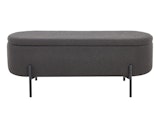 SalesFever® Bettbank aufklappbar mit Stauraumfunktion Bouclé Stoff Anthrazit Oscar 369494 Miniaturansicht - 2
