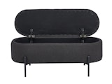 SalesFever® Bettbank aufklappbar mit Stauraumfunktion Bouclé Stoff Anthrazit Oscar 369494 Miniaturansicht - 4