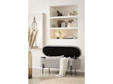 SalesFever® Bettbank aufklappbar mit Stauraumfunktion Cord-Optik Hellgrau Oscar 369517 Miniaturansicht - 6