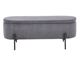 SalesFever® Bettbank aufklappbar mit Stauraumfunktion Cord-Optik Grau OSCAR 369524 Miniaturansicht - 2