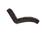 SalesFever® Designer Chaiselongue aus Plüsch-Cord Schwarz Sento 367643 Miniaturansicht - 2