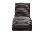 SalesFever® Designer Chaiselongue aus Plüsch-Cord Schwarz Sento 367643 Miniaturansicht - 3