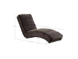 SalesFever® Designer Chaiselongue aus Plüsch-Cord Schwarz Sento 367643 Miniaturansicht - 7