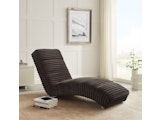 SalesFever® Designer Chaiselongue aus Plüsch-Cord Schwarz Sento 367643 Miniaturansicht - 6