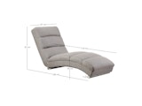 SalesFever® Designer Chaiselongue aus Strukturstoff Grau Sento 367650 Miniaturansicht - 7