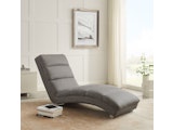 SalesFever® Designer Chaiselongue aus Strukturstoff Grau Sento 367650 Miniaturansicht - 2