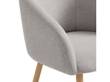 SalesFever® Armlehnstuhl 2er Set Strukturstoff Taupe Tuva 367490 Miniaturansicht - 5