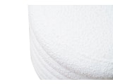 SalesFever® Sitzhocker rund Ø38 cm mit Stauraum aus Bouclé Stoff Weiß Twister 369593 Miniaturansicht - 2