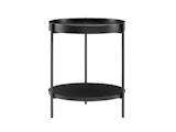 SalesFever® Couchtisch 2er Set rund mit je 2 Ablageflächen Schwarz Vionelle 367070 Miniaturansicht - 4