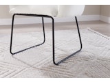 SalesFever® Armlehnstuhl aus Bouclé Stoff Anthrazit Weiß 369562 Miniaturansicht - 11