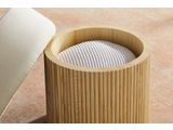 SalesFever® Sitzpouf mit Stauraum Ø 50 cm in Natur/Weiß JONTE 366714 Miniaturansicht - 5