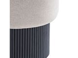 SalesFever® Sitzpouf mit Stauraum Ø 50 cm in Schwarz/Grau JONTE 366721 Miniaturansicht - 7