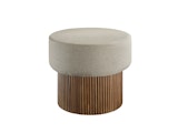 SalesFever® Sitzpouf mit Stauraum Ø 50 cm in Walnuss/Braun JONTE 366738 Miniaturansicht - 1