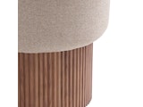 SalesFever® Sitzpouf mit Stauraum Ø 50 cm in Walnuss/Braun JONTE 366738 Miniaturansicht - 5
