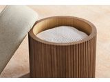 SalesFever® Sitzpouf mit Stauraum Ø 50 cm in Walnuss/Braun JONTE 366738 Miniaturansicht - 6