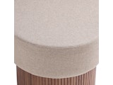 SalesFever® Sitzpouf mit Stauraum Ø 50 cm in Walnuss/Braun JONTE 366738 Miniaturansicht - 7