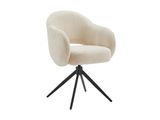 SalesFever® Armlehnstuhl mit 360° Drehfunktion in Cord-Optik Beige ARON 366974 Miniaturansicht - 1