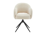 SalesFever® Armlehnstuhl mit 360° Drehfunktion in Cord-Optik Beige ARON 366974 Miniaturansicht - 2