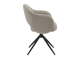 SalesFever® Armlehnstuhl mit 360° Drehfunktion in Cord-Optik Hellgrau ARON 366981 Miniaturansicht - 3