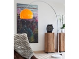 SalesFever® Bogenlampe orange Big Deal mit Marmorfuß 1446 Miniaturansicht - 2