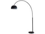 SalesFever® Bogenlampe schwarz lackiert Big Deal mit Marmorfuß 781 Miniaturansicht - 1