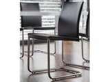 SalesFever® Essgruppe weiß/schwarz Luke 180x90cm 4 Stühle Andrew 1134 Miniaturansicht - 3