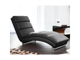 SalesFever® Designer schwarz Relaxliege aus Kunstleder Senta 4265 Miniaturansicht - 2