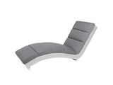 SalesFever® Designer grau/weiß Relaxliege aus Kunstleder Senta 10847 Miniaturansicht - 1