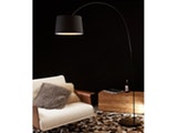SalesFever® Bogenlampe schwarz Necko groß mit Dimmer 6640 Miniaturansicht - 2