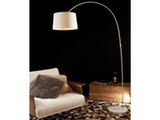 SalesFever® Bogenlampe weiß Necko groß mit Dimmer 6644 Miniaturansicht - 2