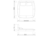 Innocent® Polsterbett 140x200 cm Doppelbett Stoffbezug braun Ilario n-6115-3353 Miniaturansicht - 5