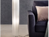 SalesFever® Stehlampe Stehleuchte rund 120 cm weiß im Art Deco Design PARTO 8989 Miniaturansicht - 3