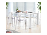 SalesFever® Essgruppe Sari transparent Luke 160x90cm 4 Design Stühle 9003 Miniaturansicht - 2