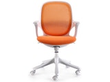 SalesFever® Schreibtischstuhl orange/weiß Severo aus Stoff 9434 Miniaturansicht - 2