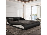 Innocent® Polsterbett 200x200 cm in schwarz weiß Paladium aus Kunstleder 10664 Miniaturansicht - 2