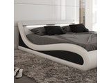 Innocent® Polsterbett 180x200 cm in weiß schwarz Paladium aus Kunstleder 10153 Miniaturansicht - 4
