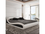 Innocent® Polsterbett 180x200 cm in weiß schwarz Paladium aus Kunstleder 10153 Miniaturansicht - 2