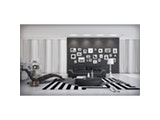 Innocent® Sofa schwarz / weiße Konstrastlinie 2-Sitzer Azure aus Kunstleder 10719 Miniaturansicht - 3