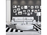 Innocent® Sofa weiß / schwarze Konstrastlinie 2-Sitzer Azure aus Kunstleder 10722 Miniaturansicht - 2